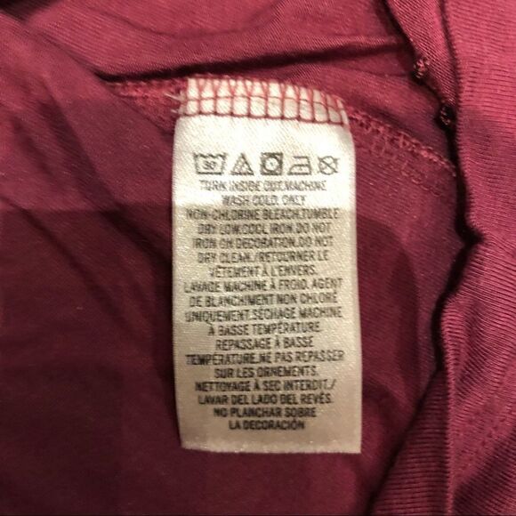 Pink Super soft Blouse Wine color Small - Picture 4 of 8